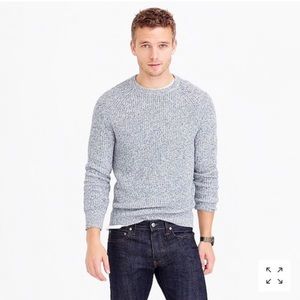 JCREW marled cotton crew neck sweater